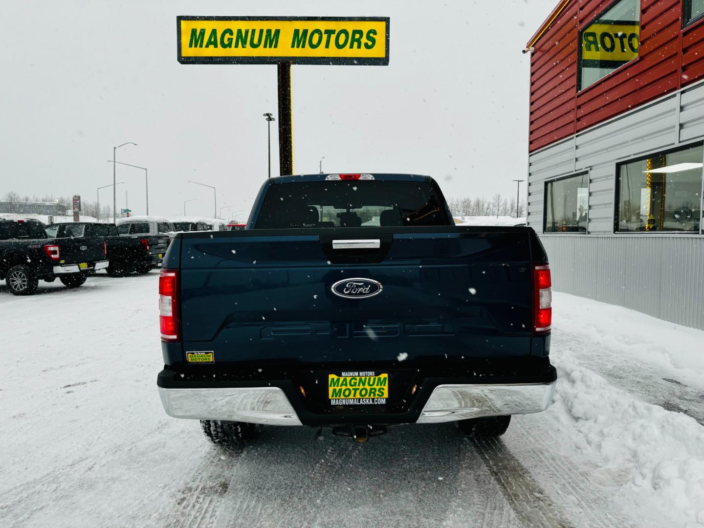 2019 Blue /Gray Ford F-150 XLT SuperCrew 5.5-ft. Bed 4WD (1FTEW1E55KK) with an 5.0L V8 OHV 32V engine, 6A transmission, located at 1960 Industrial Drive, Wasilla, 99654, (907) 274-2277, 61.573475, -149.400146 - Photo#4